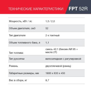 Бензиновый триммер FUBAG FPT 52R в Белгороде фото