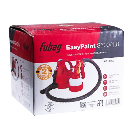 FUBAG Электрический краскораспылитель EasyPaint S500/1.8 с верхним бачком в Белгороде фото
