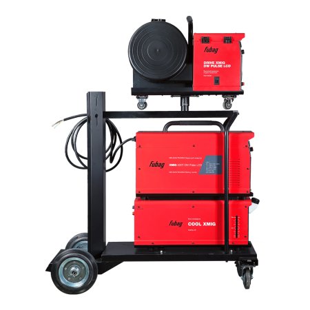 FUBAG Сварочный полуавтомат XMIG 500T DW PULSE  + Подающий механизм DRIVE XMIG DW PULSE  + Горелка FB 550W 3m  + Блок жидкостного охлаждения Cool XMIG  + Шланг-пакет 5 метров 95мм2 14 pol с жидкостным охлаждением + Тележка XM в Белгороде фото