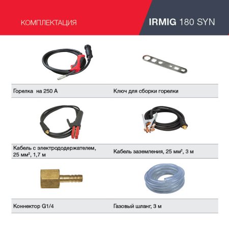 FUBAG Сварочный полуавтомат IRMIG 180 SYN с горелкой 250 А 3 м в комплекте в Белгороде фото