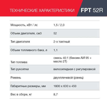 Бензиновый триммер FUBAG FPT 52R в Белгороде фото